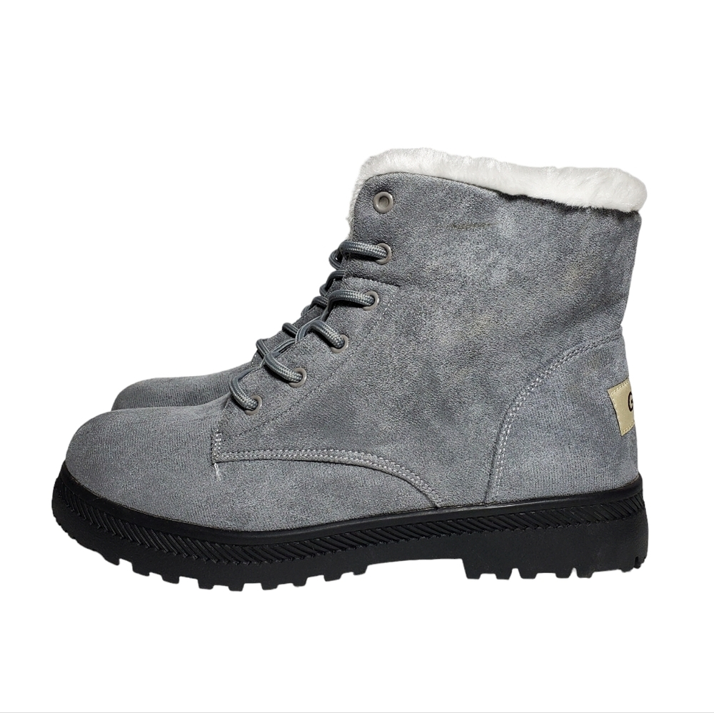 Lace Up Plush Winter Boots Warm Outdoor Snow Boots Fur Lined Women’s EU 41 US 10 - Picture 4 of 7